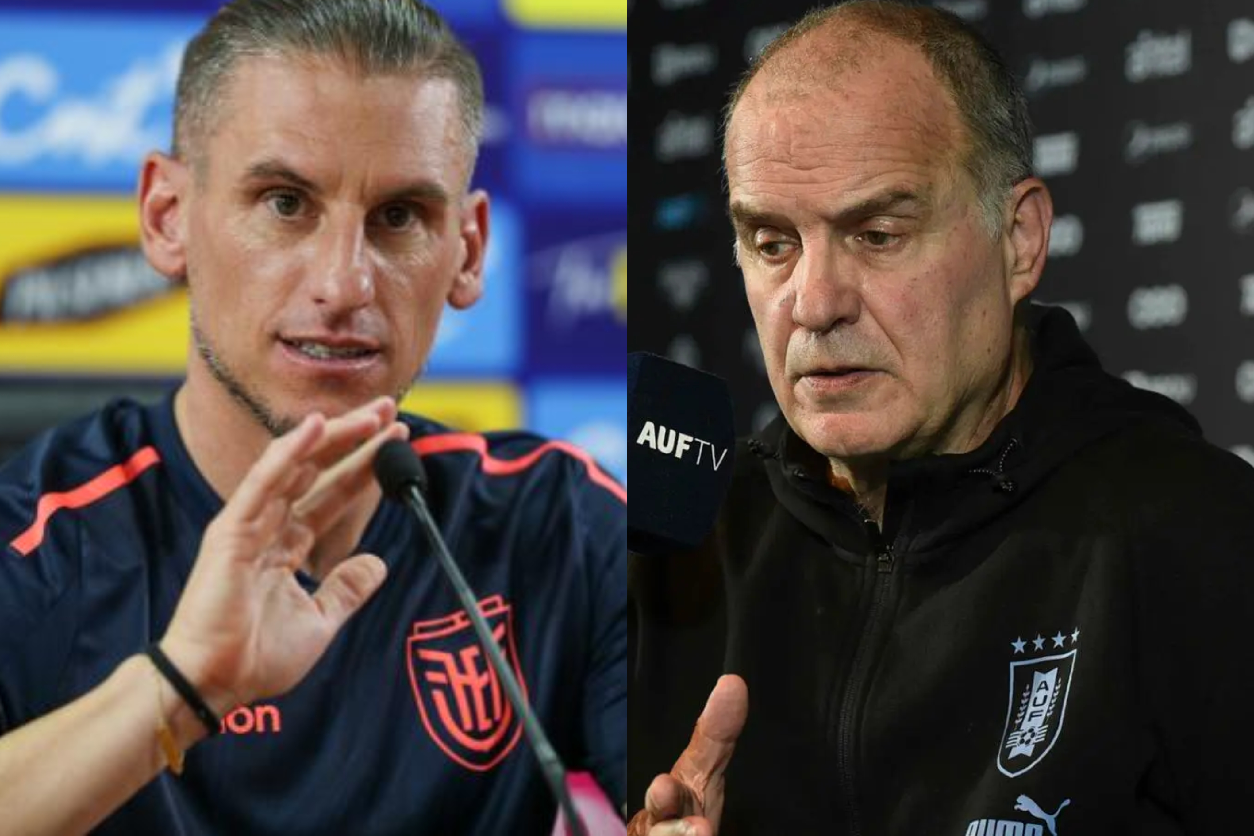 Bielsa le contestó a Beccacece tras el empate de Uruguay vs. Ecuador: