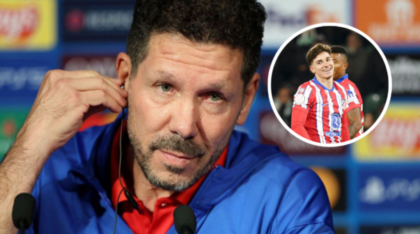 Esto dijo Simeone sobre el enojo de Julián Álvarez por reemplazarlo