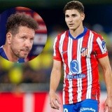 Simeone le marcó la cancha a Julián Álvarez en Atlético Madrid: 