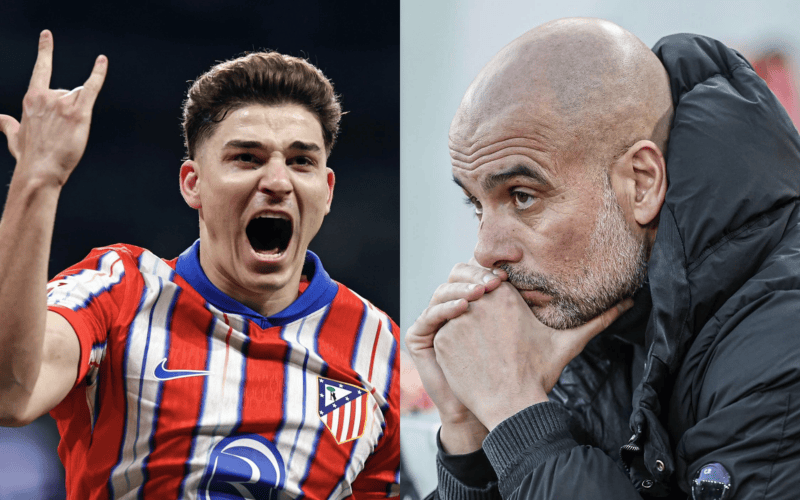  Julián Álvarez contestó tajante a Pep Guardiola en Manchester City