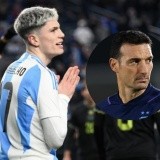 Garnacho le apuntó a Scaloni en la Selección Argentina: 