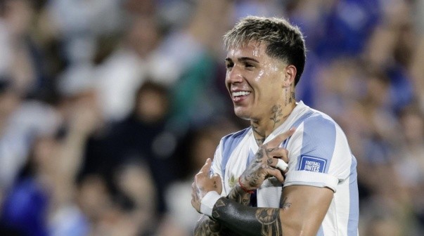 Enzo Fernandez. Argentina vs Brasil. Eliminatorias Copa del Mundo 2026. Fotobaires 25/3/2025