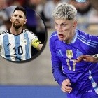 La respuesta de Garnacho que generó polémica por Lionel Messi: 