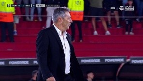 El entrenador fue expulsado por protestar