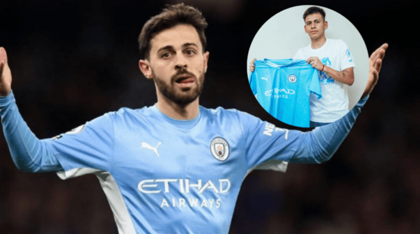 Bernardo Silva sentenció a Echeverri en el Manchester City: 