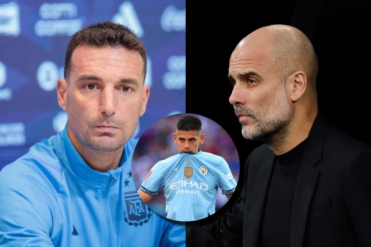 La respuesta de Guardiola a Scaloni tras no convocar a Echeverri: 