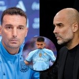 La respuesta de Guardiola a Scaloni tras no convocar a Echeverri: 