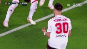 En la última jugada del partido, Mastantuono empató el encuentro para River vs. Platense.