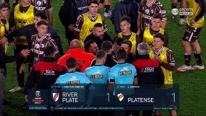 Luego del empate de River, todo Platense fue contra Falcón Pérez.