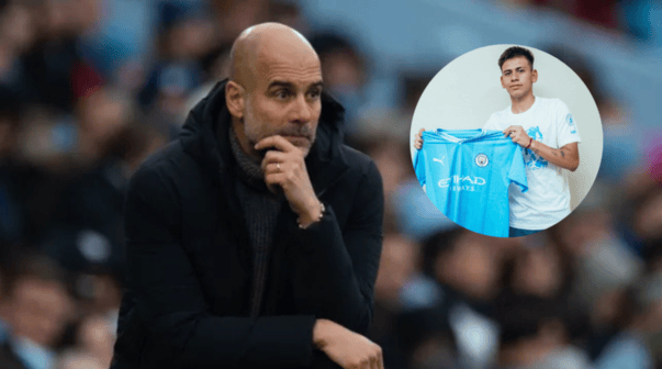Guardiola sentenció al Diablito Echeverri en Manchester City: 