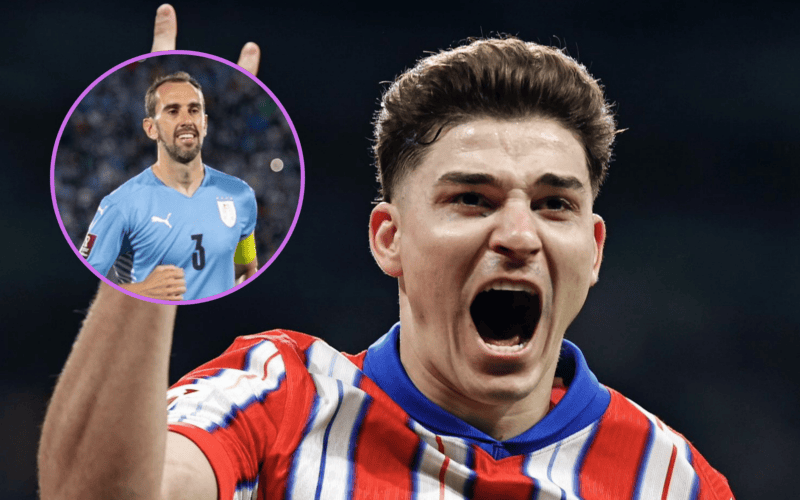 La leyenda del Atlético Madrid que se rindió ante Julián Álvarez La leyenda del Atlético Madrid que se rindió ante Julián Álvarez