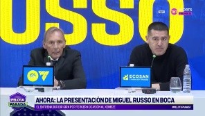 Acompañado de Juan Román Riquelme, el entrenador se sentó en conferencia de prensa tras asumir su tercer ciclo en el Xeneize.