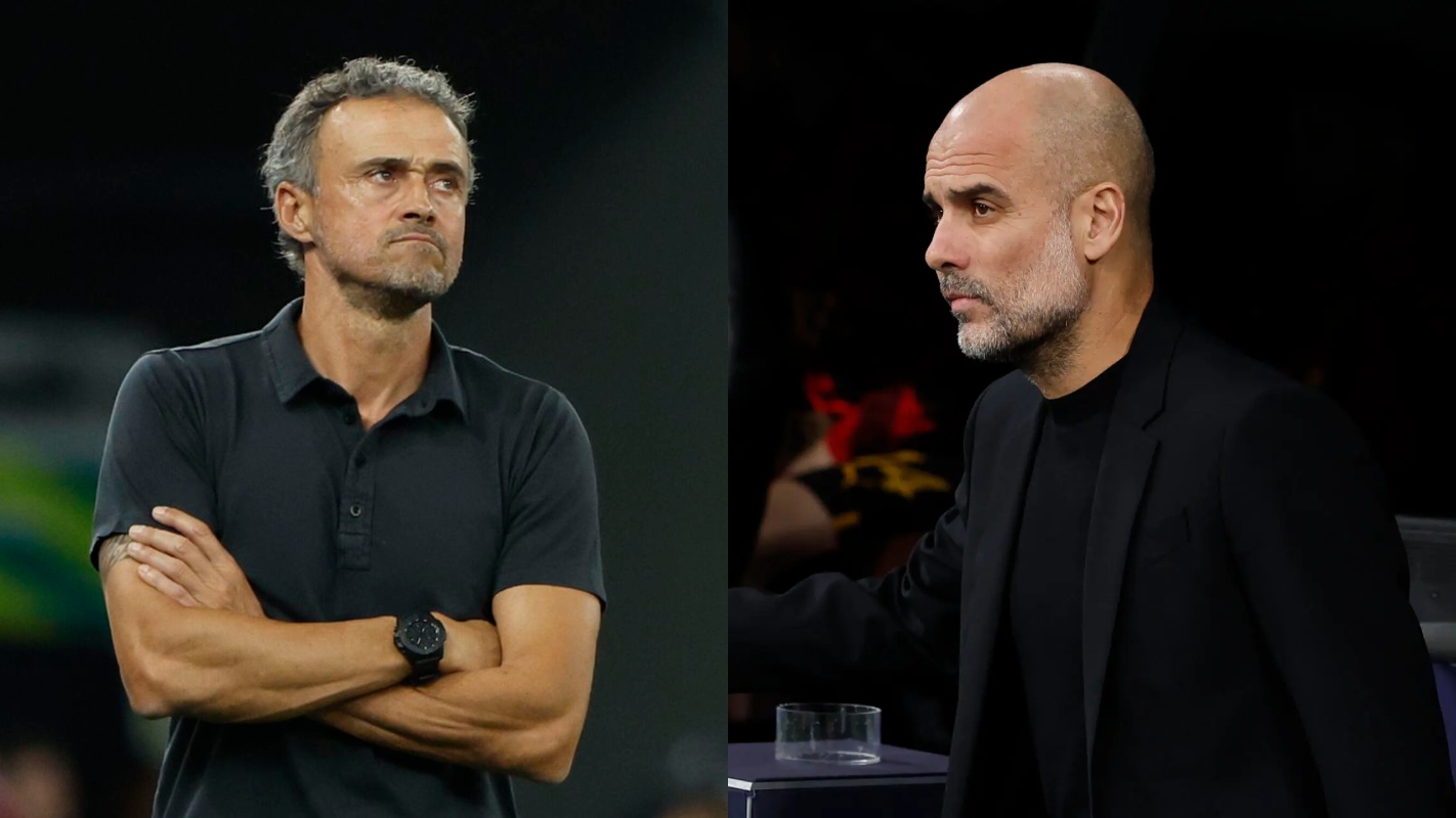 Guardiola le contestó a Luis Enrique tras su Champions en PSG: 