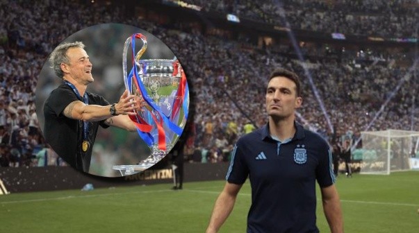 Scaloni, contundente con Luis Enrique tras la Champions del PSG: 