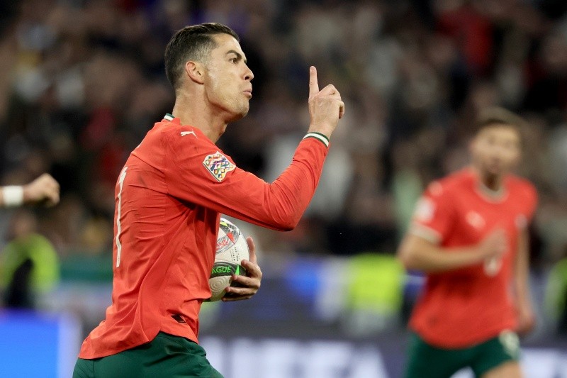 Cristiano Ronaldo cazó un rebote proveniente de un centro de Nuno Mendes y, casi debajo del arco, sentenció el empate Cristiano Ronaldo cazó un rebote proveniente de un centro de Nuno Mendes y, casi debajo del arco, sentenció el empate