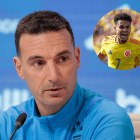 Scaloni, categórico con Luis Díaz tras el empate: 