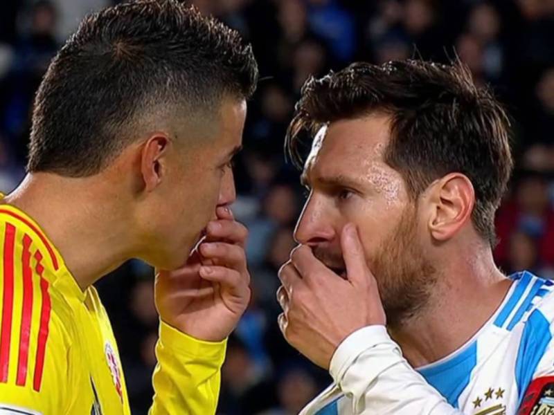 Revelan lo que le dijo Messi a James Rodríguez en Argentina vs. Colombia: 