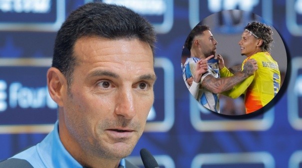 Scaloni, picante con Richard Ríos por su frase a Otamendi: 