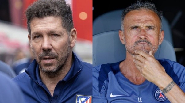 El palazo de Simeone por Luis Enrique tras perder ante PSG: 