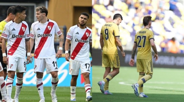 El palazo de la CBF para River y Boca por sus eliminaciones: 