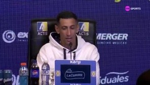 A pura emoción, Ángel Di María regresó al Canalla y no tuvo problemas en dar a conocer el especial mensaje de la Pulga