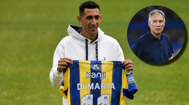 Di María le metió presión a Holan al ser presentado en Rosario Central: 