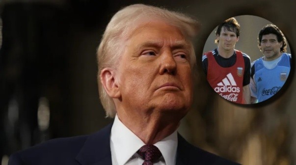 La respuesta de Donald Trump que generó polémica por Messi y Maradona: 