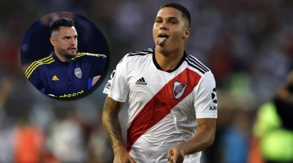 River chicaneó a Boca y Chiquito Romero en la presentación de Juanfer: 