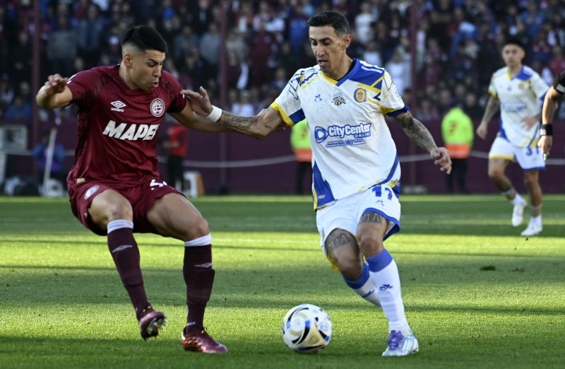Con Di María titular, Lanús y Rosario Central inauguraron la vuelta del público visitante