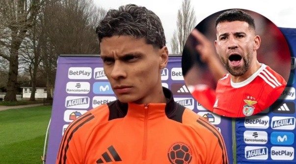 La picante bienvenida de Otamendi a Richard Ríos en Benfica: 