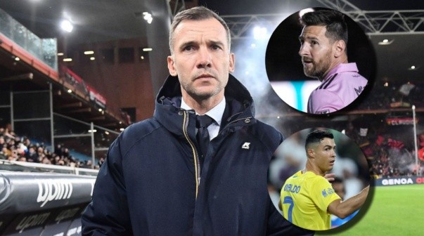 Shevchenko eligió al mejor de la historia entre Messi y Cristiano Ronaldo: 