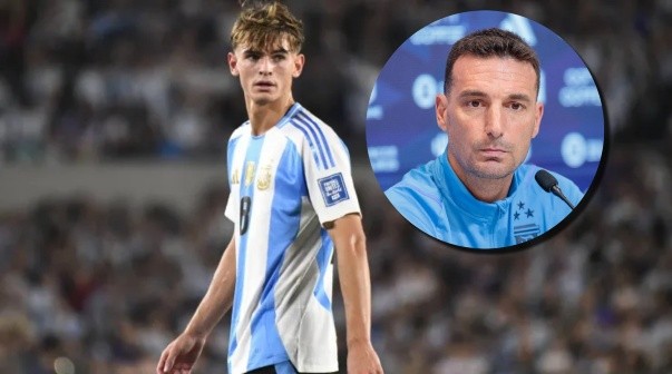 Nico Paz se plantó con Lionel Scaloni en la Selección Argentina: 