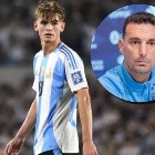 El mensaje de Nico Paz a Scaloni tras la victoria de Argentina: 