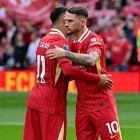 Mac Allister le apuntó a Salah en Liverpool: 