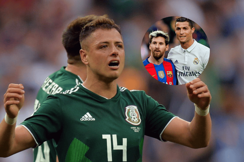 Chicharito sorprendió al elegir al mejor entre Messi y Cristiano Chicharito sorprendió al elegir al mejor entre Messi y Cristiano