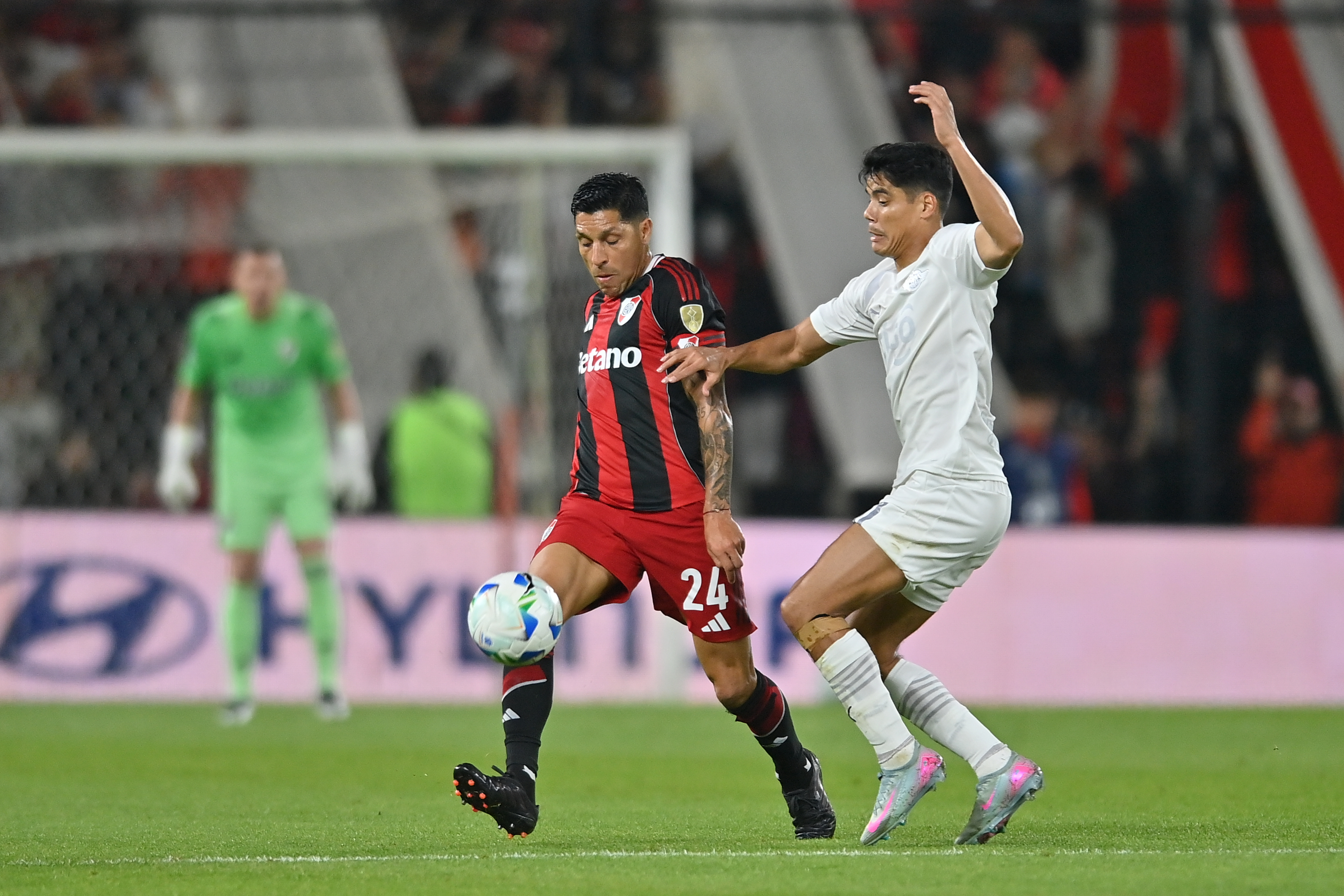 La bronca de Enzo Pérez tras el empate de River en Copa Libertadores: 