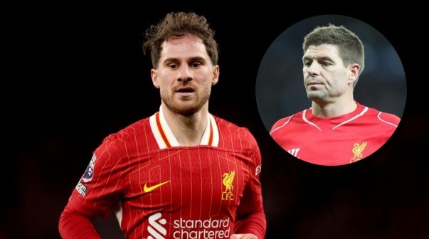 Steven Gerrard sentenció a Alexis Mac Allister en el Liverpool