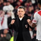 Marcelo Gallardo y Miguel Borja.  River Plate vs Libertad. Octavos de Final Copa Libertadores.