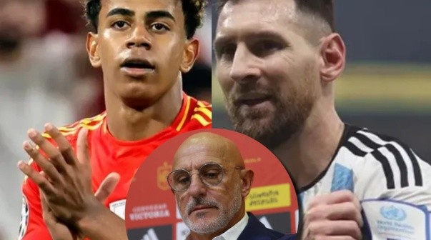 El DT de la Selección de España eligió el mejor entre Messi y Yamal: 
