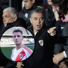 La frase de Galoppo a Gallardo al ser reemplazado en River vs. Lanús: 