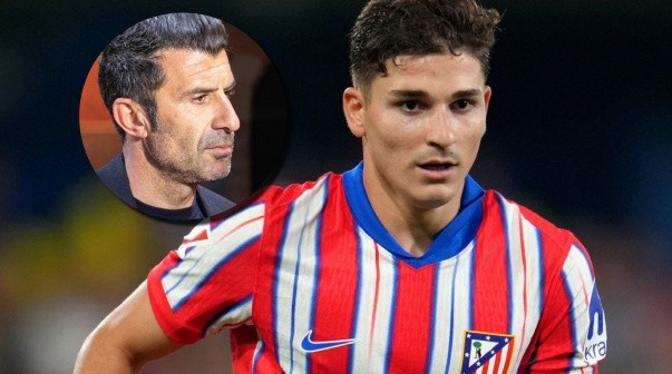 Luis Figo no se calló nada sobre Julián Álvarez en Atlético Madrid: 