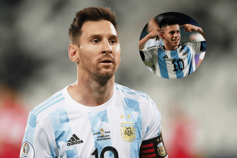 Echeverri fue contundente con Messi en la Selección Argentina Echeverri fue contundente con Messi en la Selección Argentina