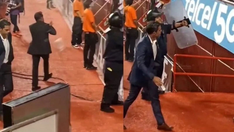  Mal momento para Gago en Necaxa: fue agredido por la hinchada