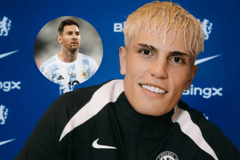 Garnacho reveló que Messi influyó en su llegada al Chelsea Garnacho reveló que Messi influyó en su llegada al Chelsea