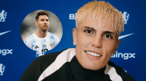 Garnacho reveló que Messi influyó en su llegada al Chelsea: 