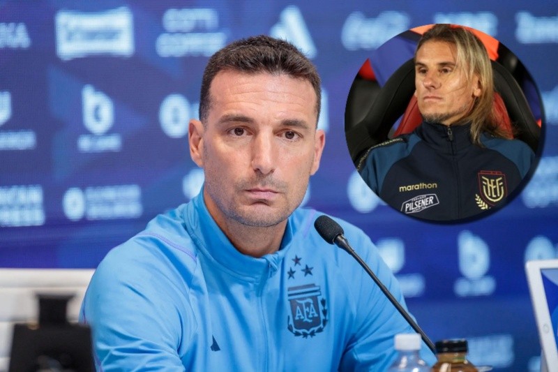 Scaloni le apuntó a Beccacece tras la derrota de Argentina 