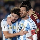 Lionel Messi y Julian ALvarez. Argentina vs Venezuela. Eliminatorias Mundial USA 2026