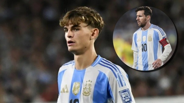 Nico Paz, sin vueltas sobre Lionel Messi  en la Selección Argentina: 