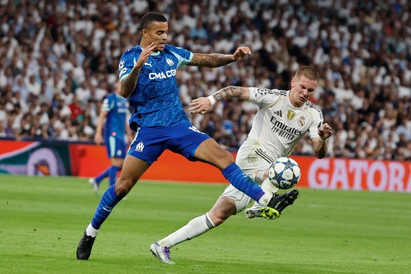 Real Madrid recibió a Olympique de Marsella en el debut de Mastantuono por Champions 
