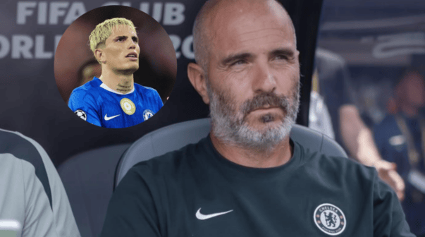 La contundente frase del DT de Chelsea sobre Garnacho: 